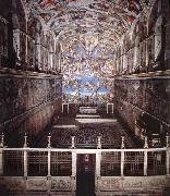 Michelangelo Buonarroti Interior of the Sistine Chapel